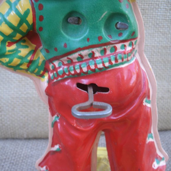 Vintage Round-up Tex Whirling Cowboy Celluloid Wind-up Toy - Picture 12 of 16